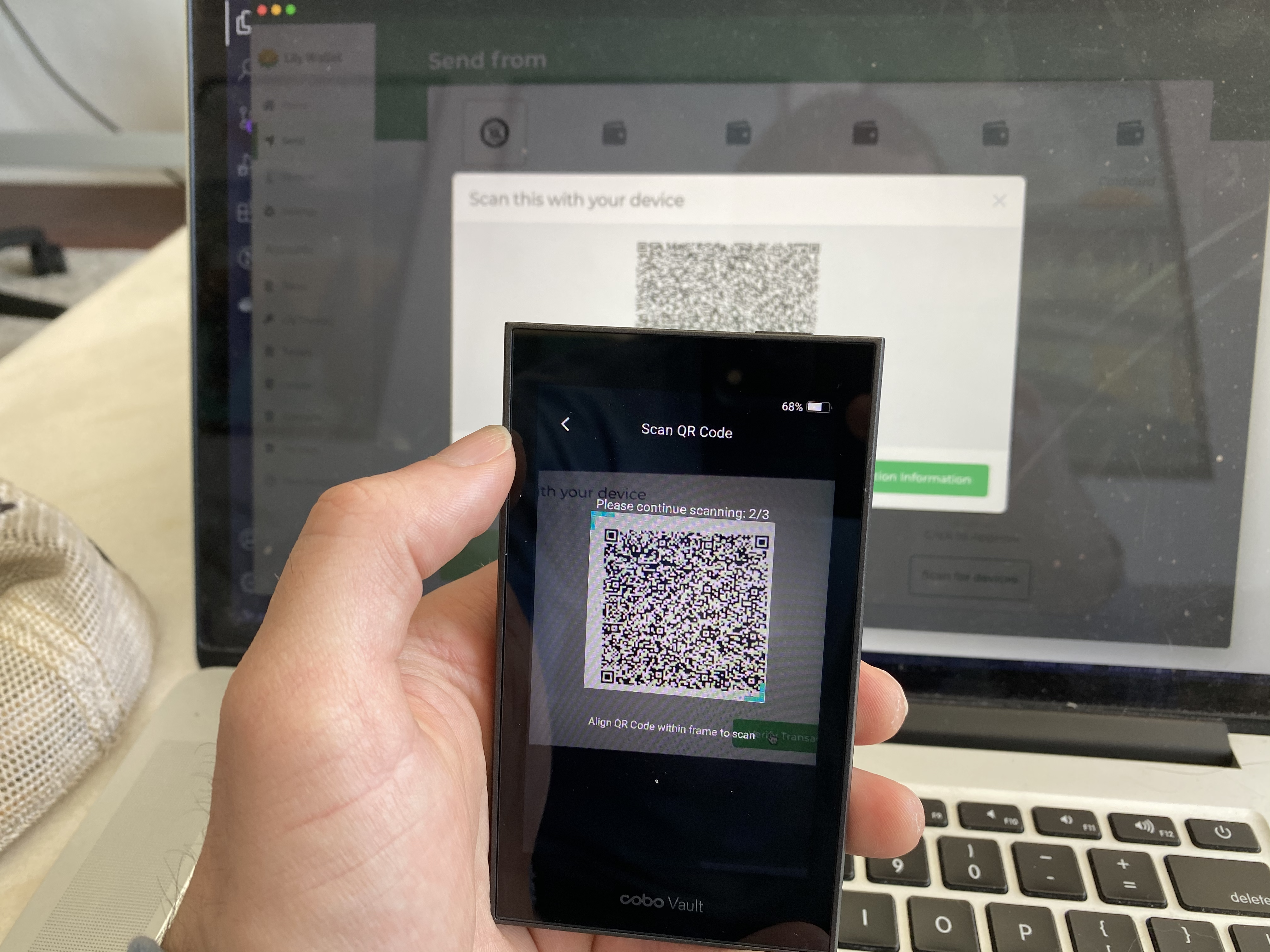 Scan with Cobo Vault